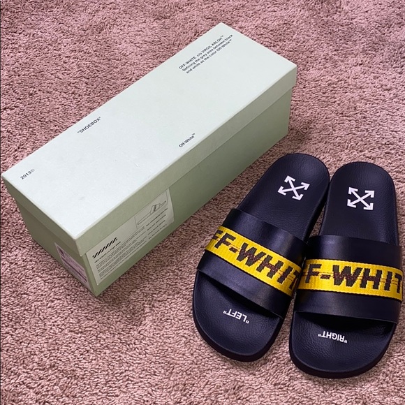 Off-White Black Industrial Slides (Size 10) 43 - Picture 4 of 8